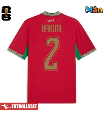 Marocko Achraf Hakimi #2 Hemmatröja VM 2026 Kortärmad